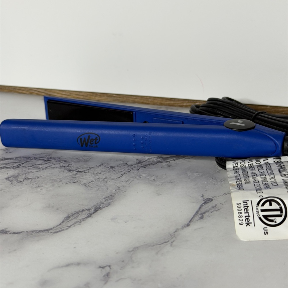 Wet Brush Mini Flat Iron Hair Straightener – Blue – Tested & Working